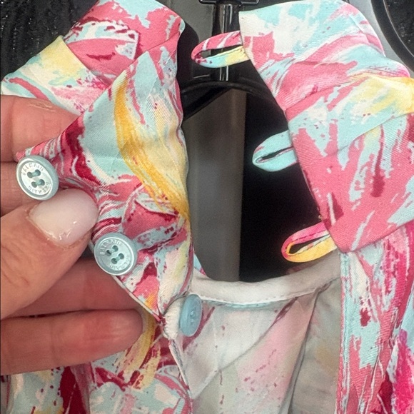 NWT Balmain Lavalliere Feather Print Top $1550 - Picture 6 of 7